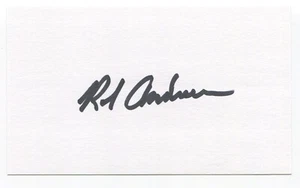 Rob Andrews Signed 3x5 Index Card Autographed Signature Houston Astros MLB - Picture 1 of 2
