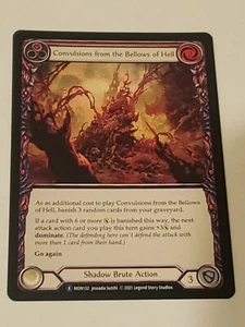 Convulsions from the bellows of hell (Red) rare monarch Unlimited NM FAB Tcg  - Picture 1 of 2