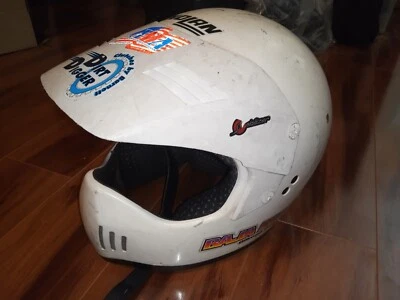 Casco de motocross Nolan 1996 vintage retro coleccionable hecho en Italia moto de cross pequeño Foto 1 de 4