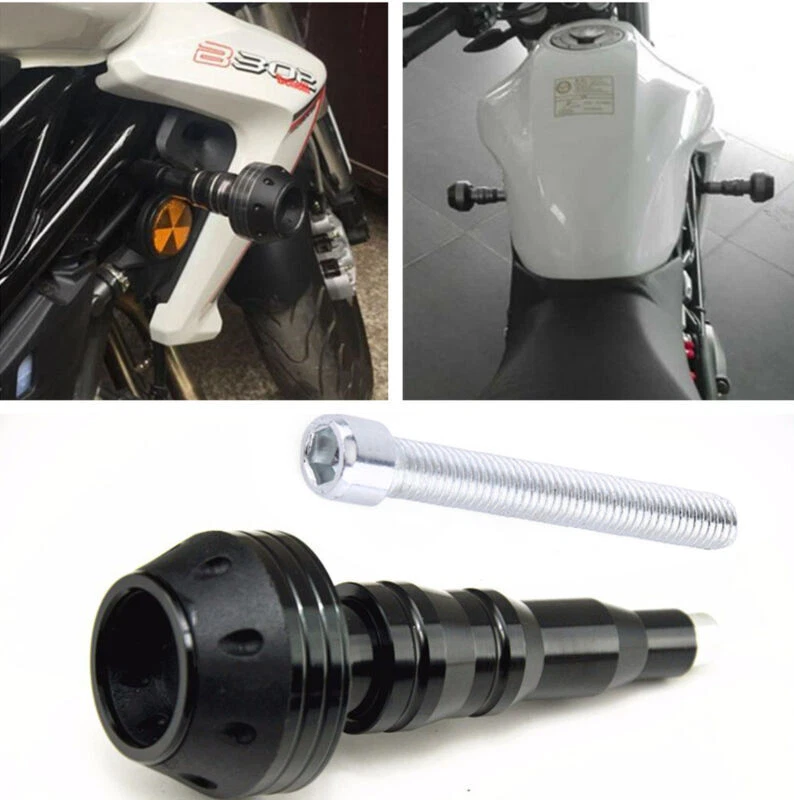 Motorcycle Exhaust Frame Slider Falling Protector Anti Crash Anti-Scratch + Bolt - Image 1 of 1