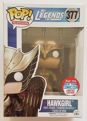 Figura de vinilo Funko POP 2016 EXCLUSIVA DE NYCC DC Legends of Tomorrow Hawkgirl #377 Foto 1 de 4