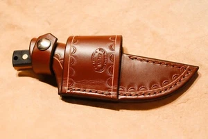 Custom Leather Crossdraw Sheath for Schrade Sharpfinger 152OT - Picture 1 of 4