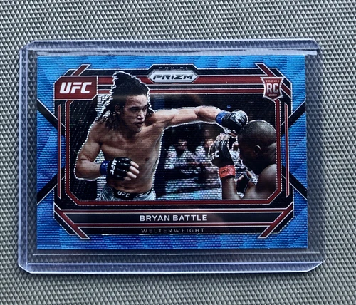 2023 PANINI PRIZM UFC BRYAN BATTLE #58 BLUE WAVE ROOKIE RC