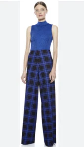 Alice and Oliva Athena Blue Plaid Striped pants size 4 - Picture 1 of 3