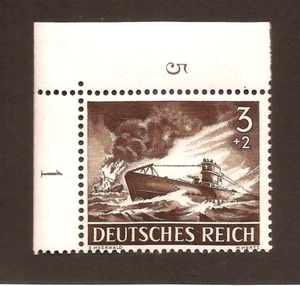 U BOAT 1943 Germania nazista 3° Terzo Reich eroe di guerra sottomarino in azione francobollo MNH - Foto 1 di 1