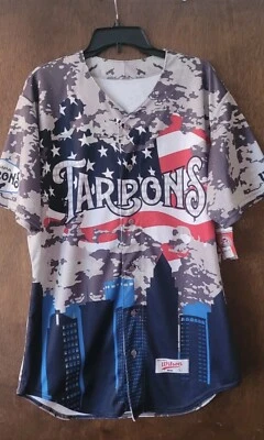 Tampa Tarpons July 4th USA Patriotic Jersey Large Yankees minors new with tags - Image 1 of 3