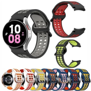 Classic 42/46mm 40/44/45mm Band Strap Silicone For Samsung Galaxy Watch 4/5/5Pro - Bild 1 von 35