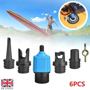 Sup Pump Adapter Inflatable Boat Air Valve Tire Paddle Board Adaptor 4Nozzles UK - Picture 1 of 11