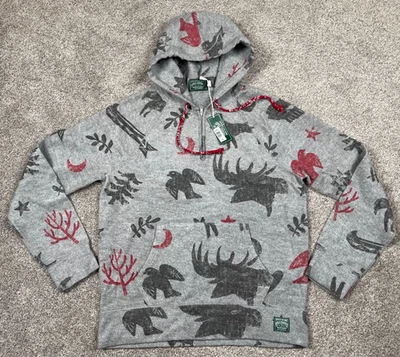 Polo Country Sudadera Para Hombres Mediana Ralph Lauren Polar Capucha Campamento Bosque Zorro NUEVO Foto 1 de 4