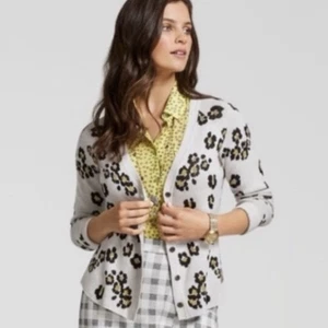 CAbi Kiki Cardigan Leopard Animal Print Knopfleiste Karriere Büro Freizeit M 5277 - Bild 1 von 12