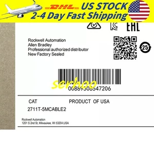 Factory Sealed Allen-Bradley 2711T-5MCABLE2 Panel View Free Shipping - Picture 1 of 2