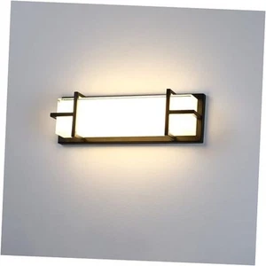 Flush Mount Vanity Lighting Fixture, 15in Bathroom Lighting Fixtures Over Black - Picture 1 of 7