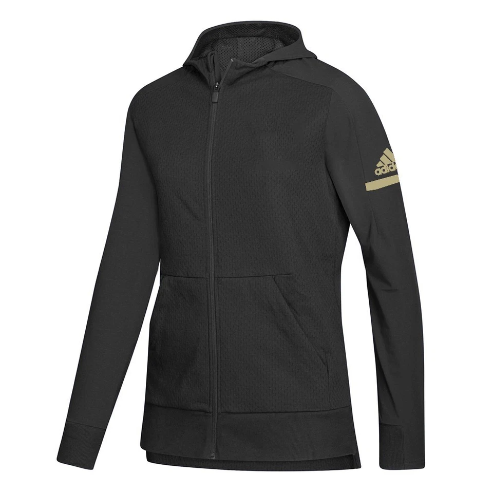 Adidas Women's Black 2018 Sideline Squad Blank Full-Zip Jacket - Image 1 of 1