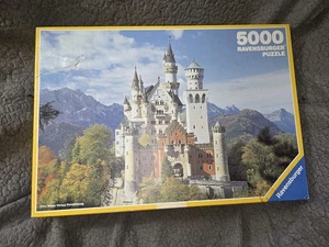 Vintage 1987 Ravensburger 5000 Piece Puzzle - Neuschwanstein Castle - 17 412 6 - Picture 1 of 8