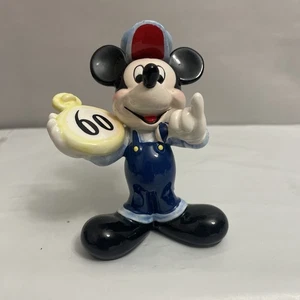 Vintage Schmid Disney Topolino Direttore 60° Cermaico Alto 4" - Foto 1 di 7