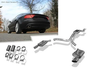 Fox Duplex Komplettanlage ab Kat Audi A7 Sportback je 115x85mm oval eingerollt - Picture 1 of 7