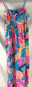 NWOT Lilly Pulitzer Girls Maxi Dress Size Large 8/10 Summer Beach Girls Large - Picture 1 of 3
