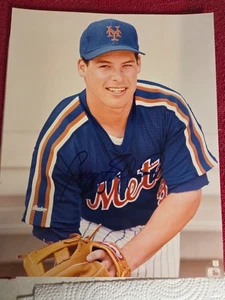 Foto de béisbol 8x10 Gregg Jefferies autógrafo New York Mets Estate Find - Imagen 1 de 5