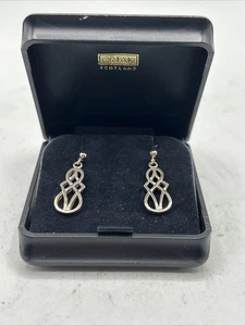 Ortak Sterling Silber Ohrringe gepunzt MG 925 keltisch E97 Original Box - Bild 1 von 11