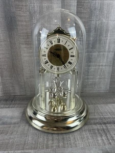Vintage Chronos Mantel Dome Top Quartz Battery Operated Anniversary Clock - Picture 1 of 7