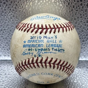 4/7/1989 Detroit Tigers Milwaukee Brewers Umpire Ump signiert AL Baseball Ball 4 - Bild 1 von 6