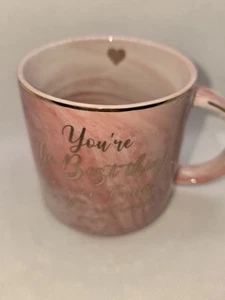 Tazza da caffè marmorizzata rosa "La tua cosa migliore che ho trovato su Internet" - Foto 1 di 4