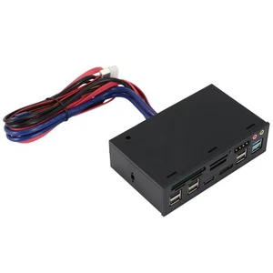 5.25" e-SATA dual USB 3.0 Six USB 2.0 lecteur de carte multi-fonctions du p9104 - Photo 1/8