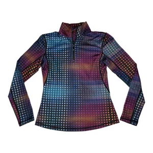 Sunice Golf 1/4 Zip Pullover Oberteil Damen S Mehrfarbig Print Performance Stretch - Bild 1 von 5