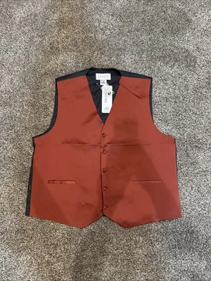 Azazie Matte Satin Vest XL Terracotta-86 - Image 1 of 4