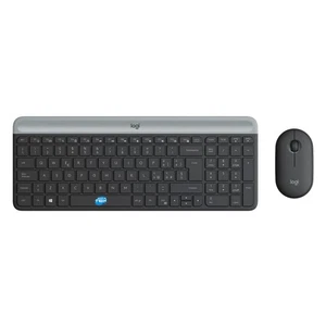 Logitech MK470 Kit Mouse And Keyboard Wireless Wifi Layout Italian Black - Picture 1 of 7
