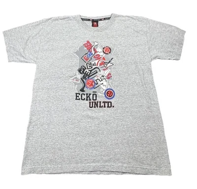 Vintage Ecko Unltd Mens XL Gray Graphic T-Shirt 1972 Classic USA - Image 1 of 4