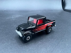 Hot Wheels Jeep Scrambler Black Blackwalls Bw 1997 Mainline #525 Crooked Axle - Picture 1 of 4