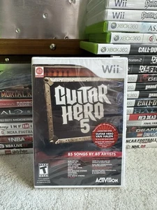 Guitar Hero 5 (Nintendo Wii) NUOVO sigillato in fabbrica senza strappi - Foto 1 di 3