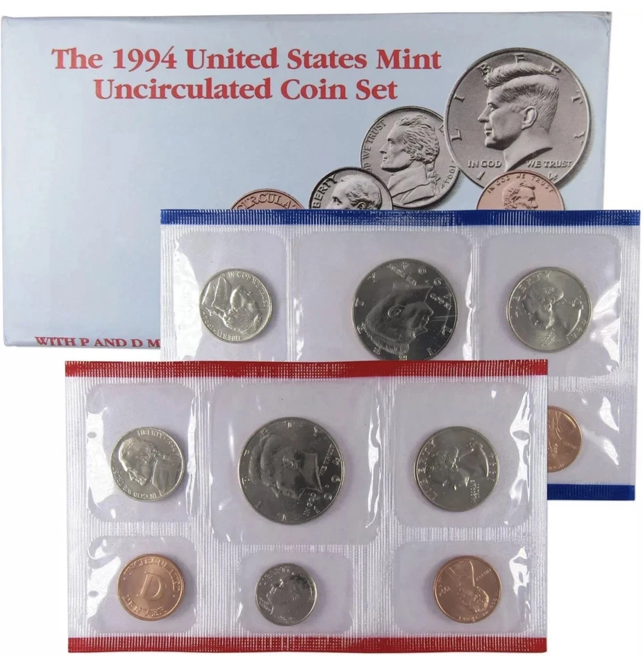 1994 Uncirculated Coin Set U.S Mint Original Government Packaging OGP - Image 1 of 1