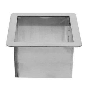 Drop-in Müllschacht Einbau Edelstahl Dose Arbeitsplatte Rutschen - Bild 1 von 12