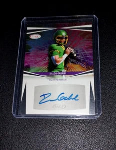 Dillon Gabriel RC Auto 2025 Sage Silver Foil Rookie Cleveland Browns Oregon - Picture 1 of 2