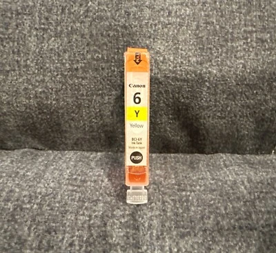 New Official Canon 6 Y Yellow BCI-6Y Ink Tank Cart Cartridge! Sealed! Authentic! - Image 1 of 4