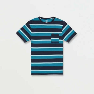 VOLCOM BOLDSTONE CREW SHORT SLEEVE SHIRT - NAVY - Picture 1 of 1