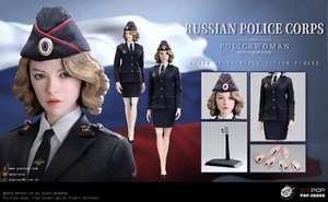 1/6 POPTOYS Russische Innenangelegenheiten Polizistin mit beweglichen Augen Kopf Figur - Bild 1 von 6