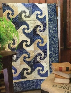 Big Sky Blues Quilt Pattern Pieced/Paper Pieced MU - Picture 1 of 2