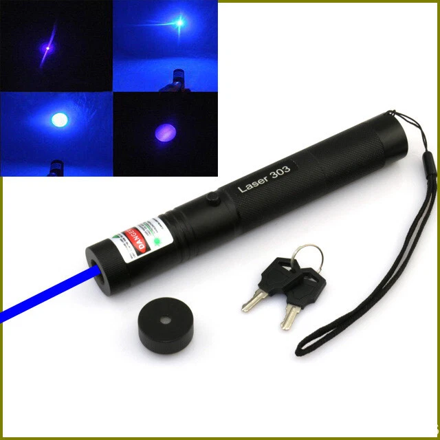 1MW 450nm Blau Laserpointer Einstellbarer Fokus Sichtbarer Strahl - Bild 1 von 4