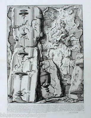 PIRANESI Rom 1756 Le Antichità Romane Muro Piramid Cestio Pyramid of Cestius - Bild 1 von 4