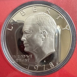 1978-S *Last Year* Eisenhower "IKE" $1 Dollar PROOF Coin from US Mint Proof Set - Picture 1 of 11
