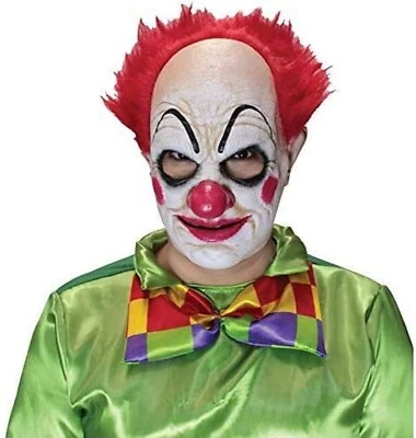 Pickles Clown Red Mask Circus Fancy Dress Up Halloween Adult Costume Accessory - Image 1 of 2