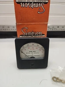 NOS!! SIMPSON M-12653-4 PANEL METER M126534 - Picture 1 of 8