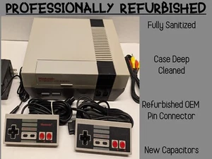 Consola Nintendo NES original. Tapas totalmente nuevas, 72 pines pulidos. Amarillento/arañado - Imagen 1 de 10