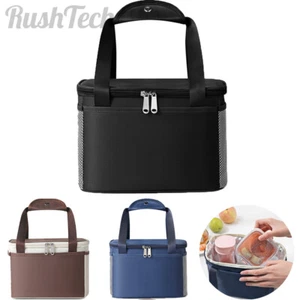 Insulated Lunch Bag Box for Work School Men Women Kids Cooler Hot Cold Leakproof - Picture 1 of 10