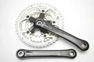 SHIMANO DEORE LX BICYCLE BLACK 175 MM SG X-46/36/24 TOOTH JIS CRANKSET FC-M560 - Picture 1 of 6
