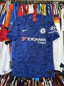 CHELSEA 2019 2020 HOME SHIRT JERSEY PLAYER ISSUE NIKE AJ5255-495 sz M MEN - Picture 1 of 14
