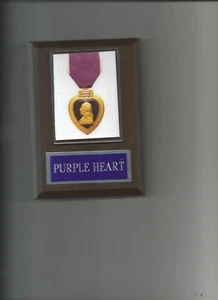 PURPLE HEART AWARD PLAQUE MILITARY AWARD US USA PHOTO PLAQUE - Picture 1 of 1
